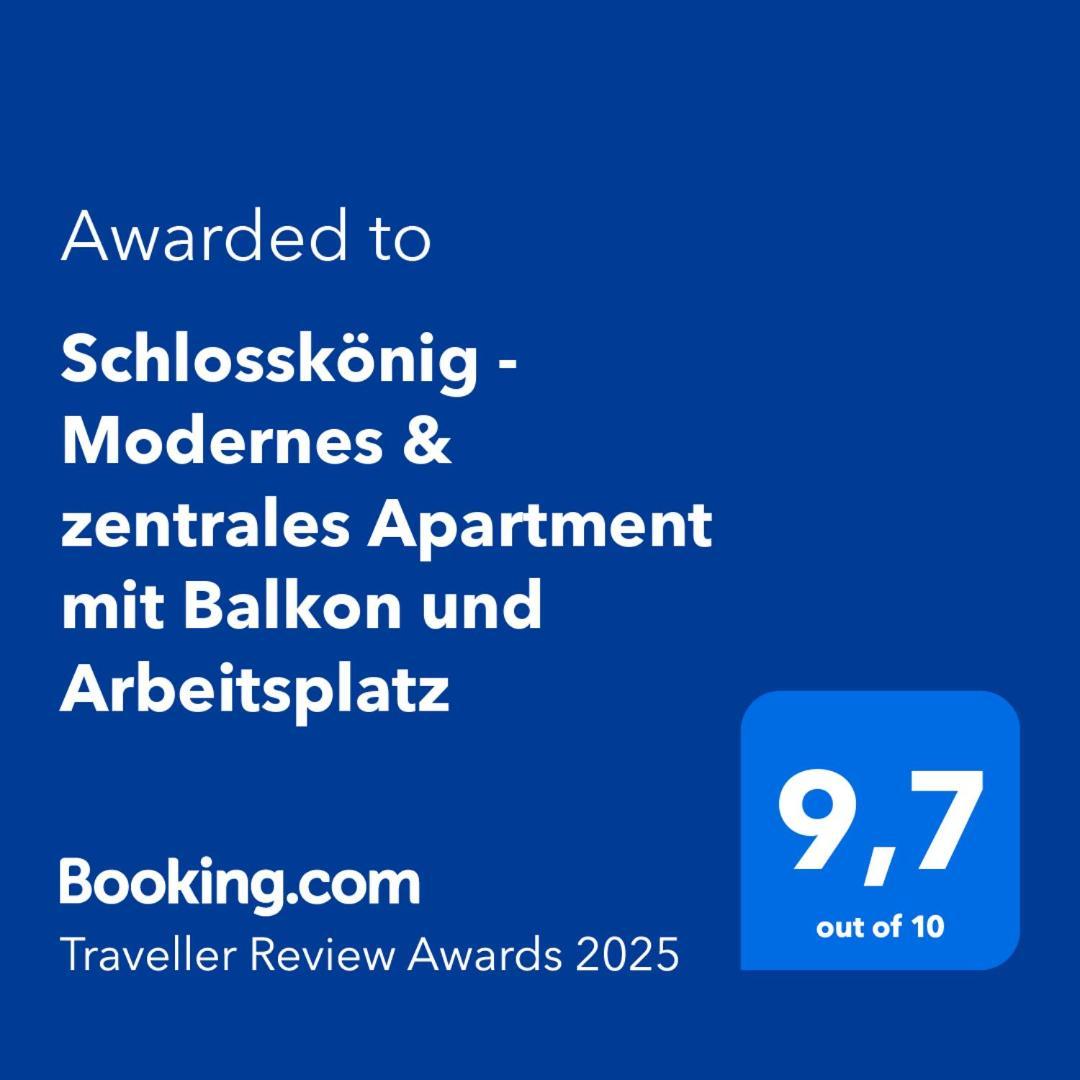 Schlosskoenig - Modernes & Zentrales Apartment Mit Balkon Und Arbeitsplatz Schwerin  Eksteriør bilde